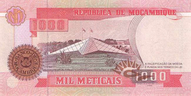 Mosambik p135 1000 Meticais 1991